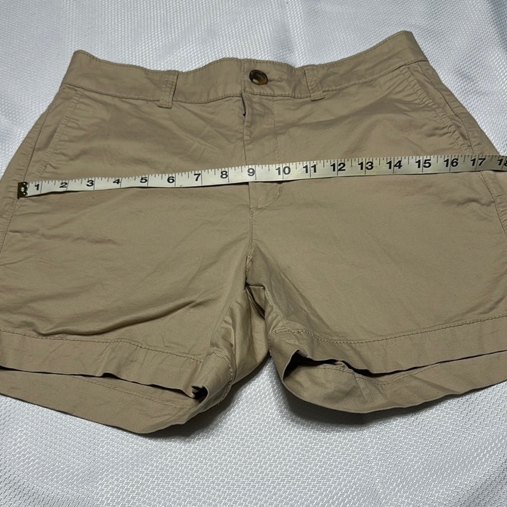 Old Navy Tan Bermuda Shorts with Flat Front Design - Picture 4 of 8